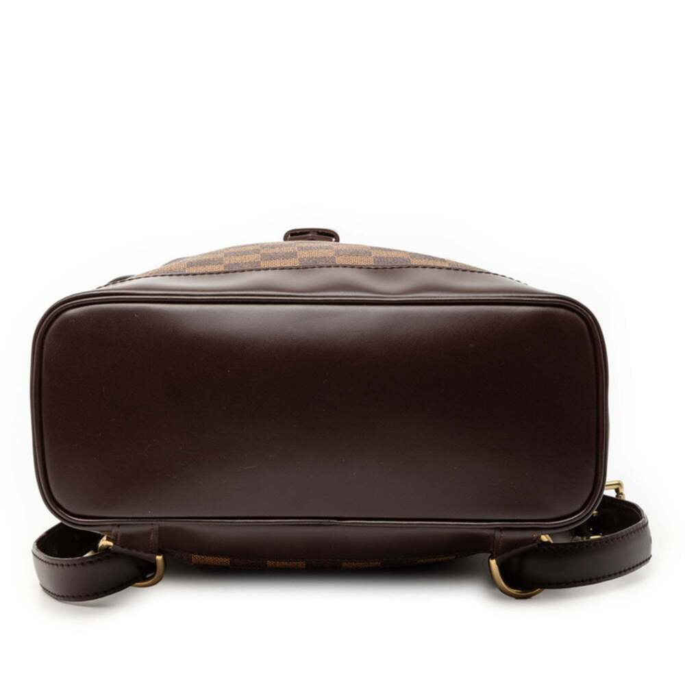 LOUIS VUITTON Authentic Brown Damier Leather Backpack - Picture 3 of 6